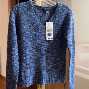 NWT Karen Kane Blue V-Neck Sweater